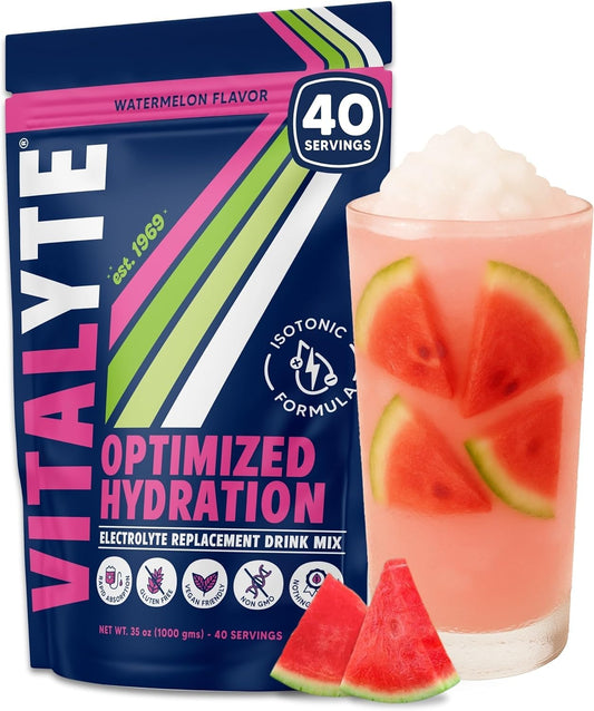 Vitalyte electrolyte powder watermelon packets showcase convenient hydration on the go