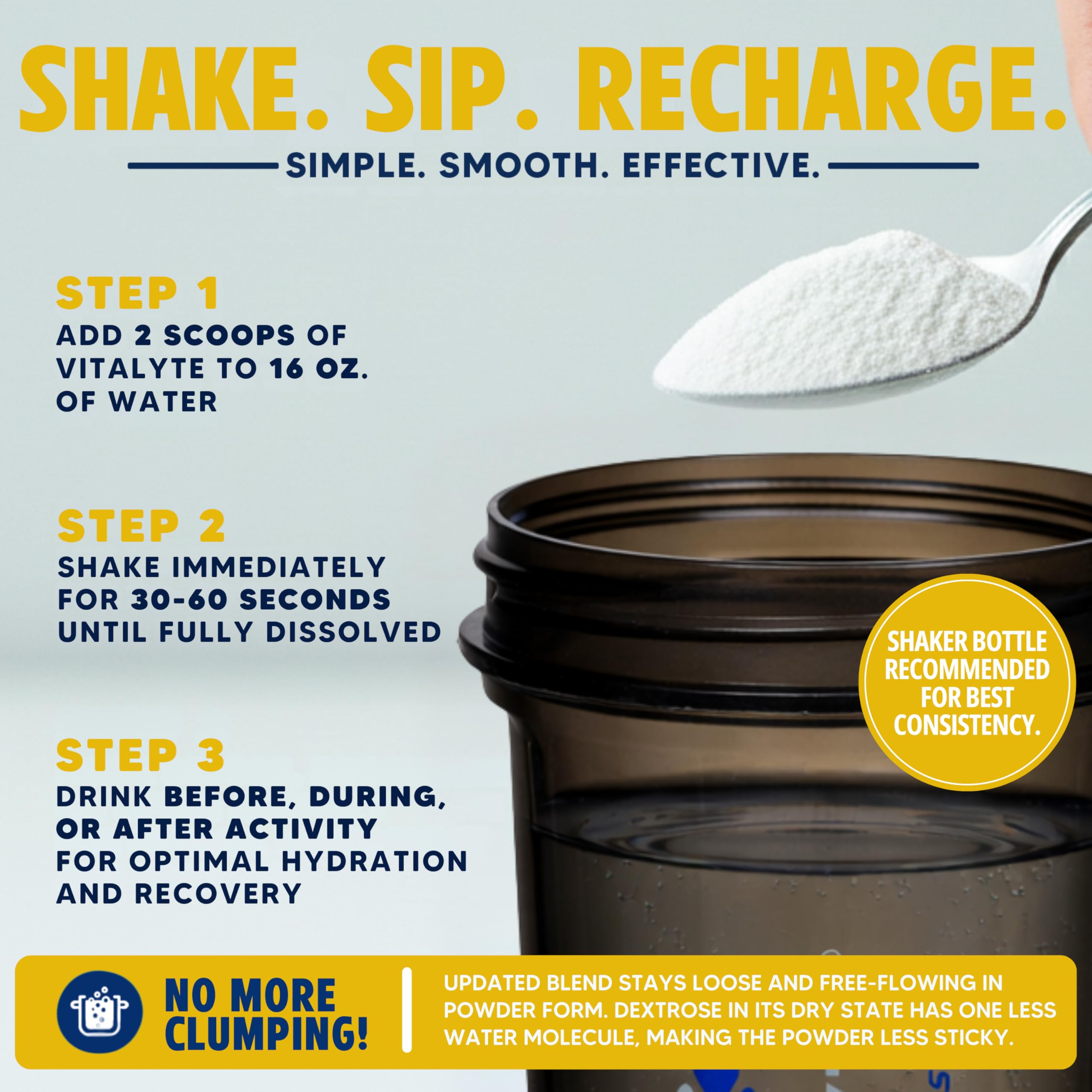 Vitalyte gluten-free non-GMO ingredients label highlights a clean, simple hydration option.