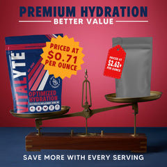 Vitalyte low-sugar electrolyte powder supports steady energy during activity.