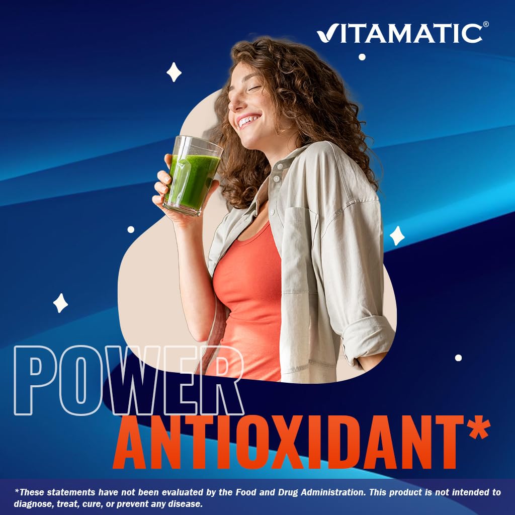 Vitamatic Alpha Lipoic Acid 600mg bottle on counter ready for daily use.