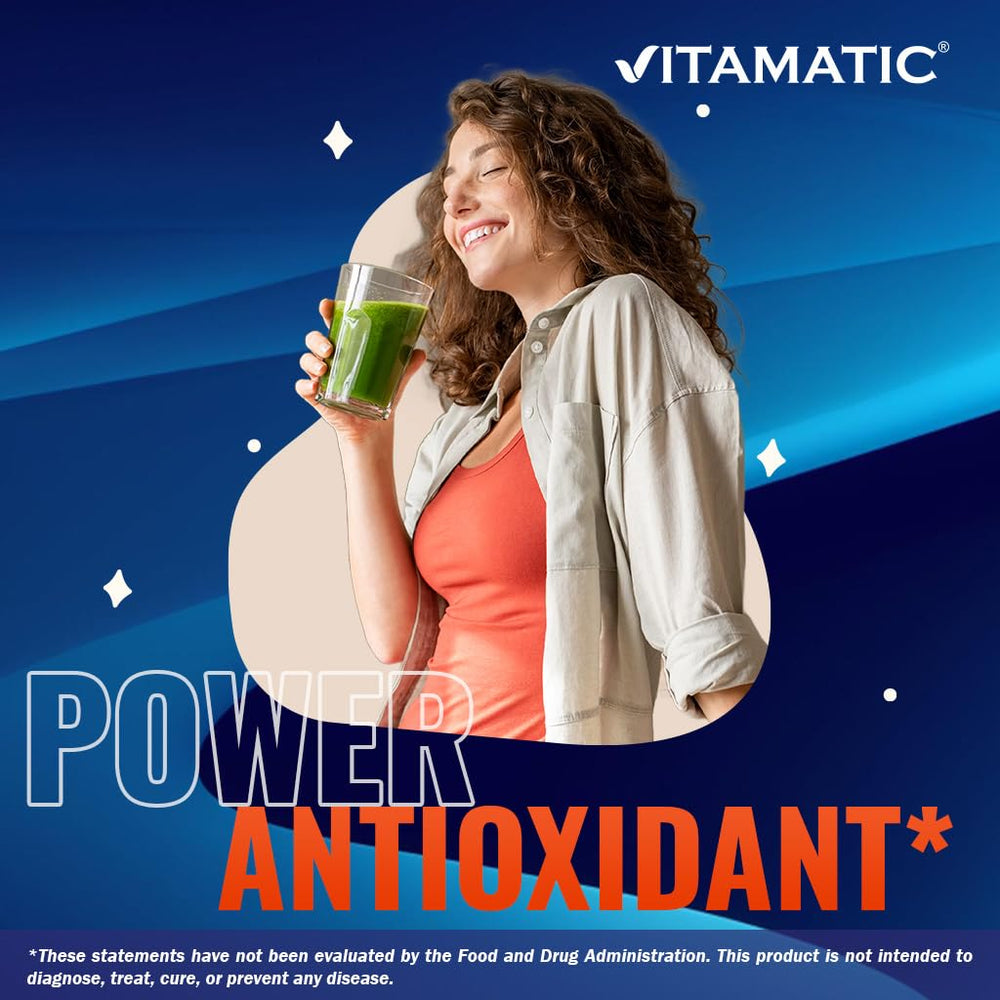 Vitamatic Alpha Lipoic Acid 600mg bottle on counter ready for daily use.
