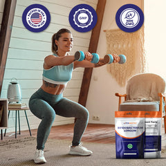 Vitamatic packaging on display emphasizes purity and trusted ingredients.
