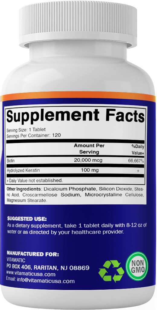 Vitamatic Biotin daily routine image highlights simple integration into wellness habits.