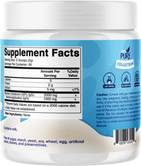 Vitamatic Bovine Colostrum Powder serving scoop beside a glass of smoothie