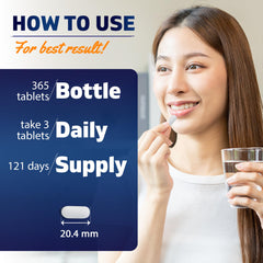Vitamatic nutrition label showing calcium and D3 content.