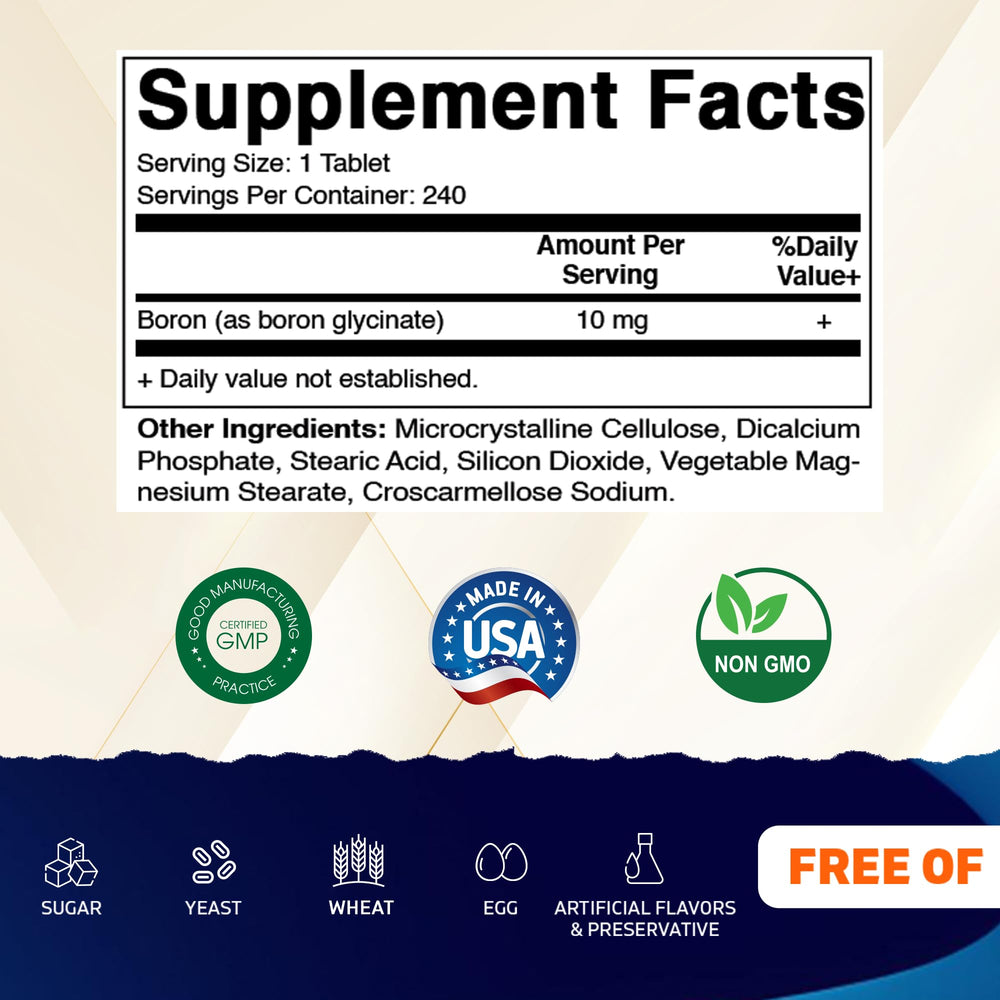Vitamatic Boron Glycinate bottle pour ready for daily use