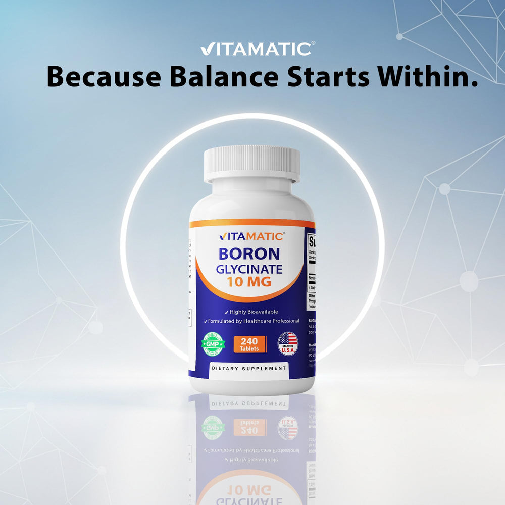 Two pack Vitamatic Boron Glycinate box for long term supply