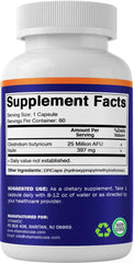 Capsules beside a measuring spoon illustrating daily intake