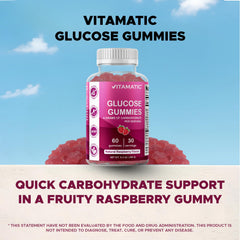 60 count bottle pack for Vitamatic glucose gummies