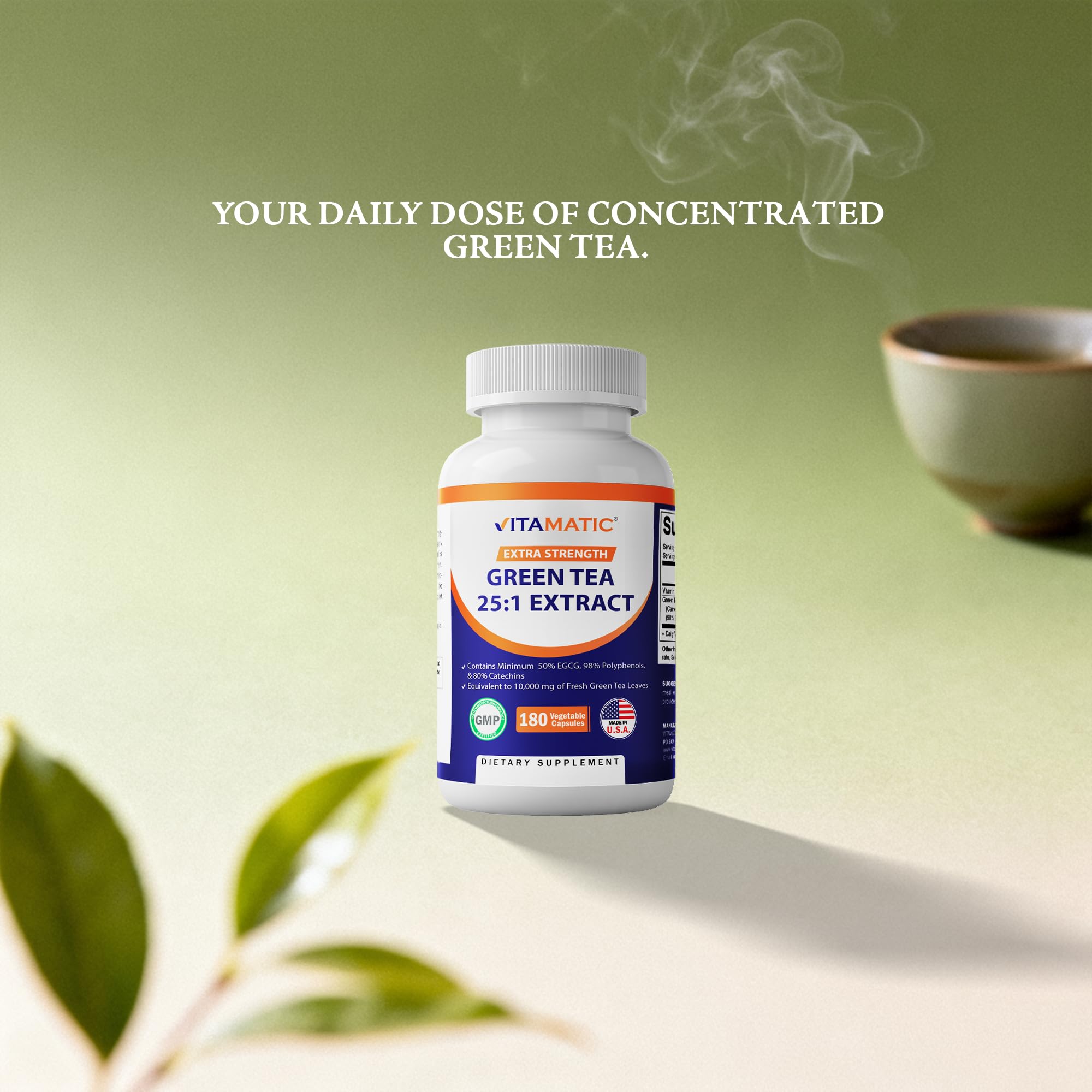 Vitamatic label close-up with vitamin C mention illustrates antioxidant-friendly blend
