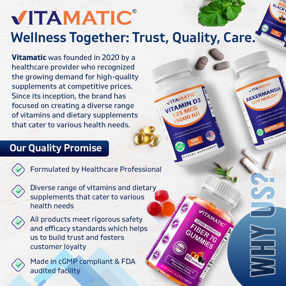 Non-GMO and gluten-free icons on Vitamatic packaging