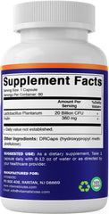 Vitamatic Lactobolus Plantarum capsules in hand illustrate portability