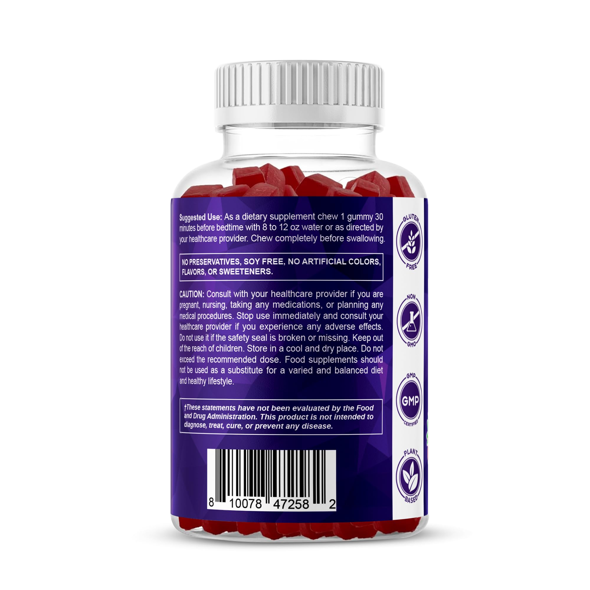 Vitamatic Melatonin Gummies on nightstand ready for bedtime routine