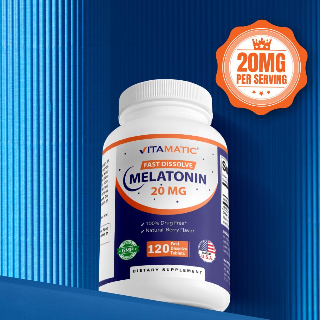 Vitamatic Melatonin natural berry flavor splash for easy intake