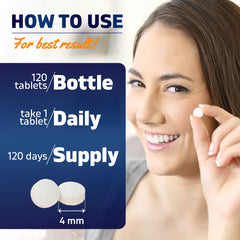 Vitamatic Melatonin tablets close-up emphasizing high potency 20 mg