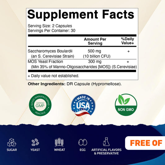Close-up of Vitamatic probiotic capsules for gut health support.
