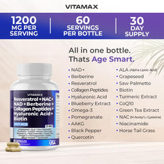 Vitamax age-smart capsules two per serving for simple daily use