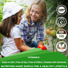 Vitamax made-in-USA seal emphasizing quality and trusted manufacturing