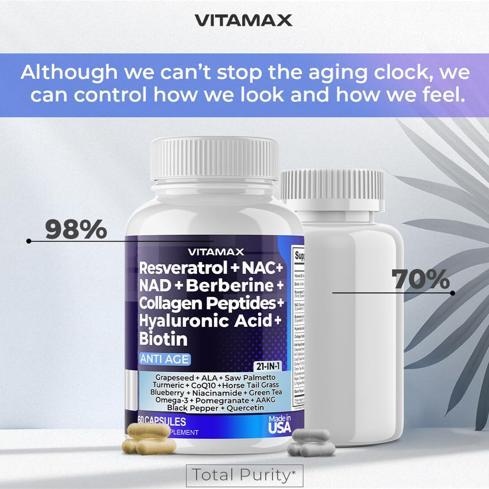 Vitamax NAC and black pepper detail for enhanced absorption potential