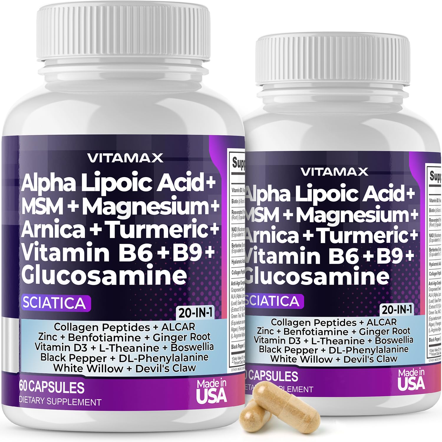 Vitamax Nerve Plus bottle front view for daily nerve support