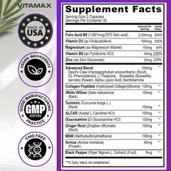 Vitamax Nerve Plus USA-made packaging displayed on shelf