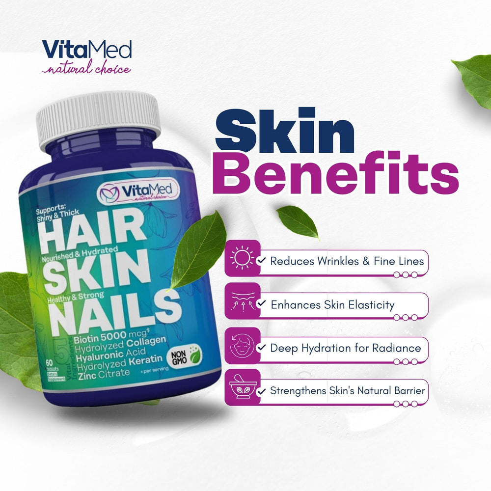 VitaMed clean-label packaging highlighting allergen-free lifestyle.