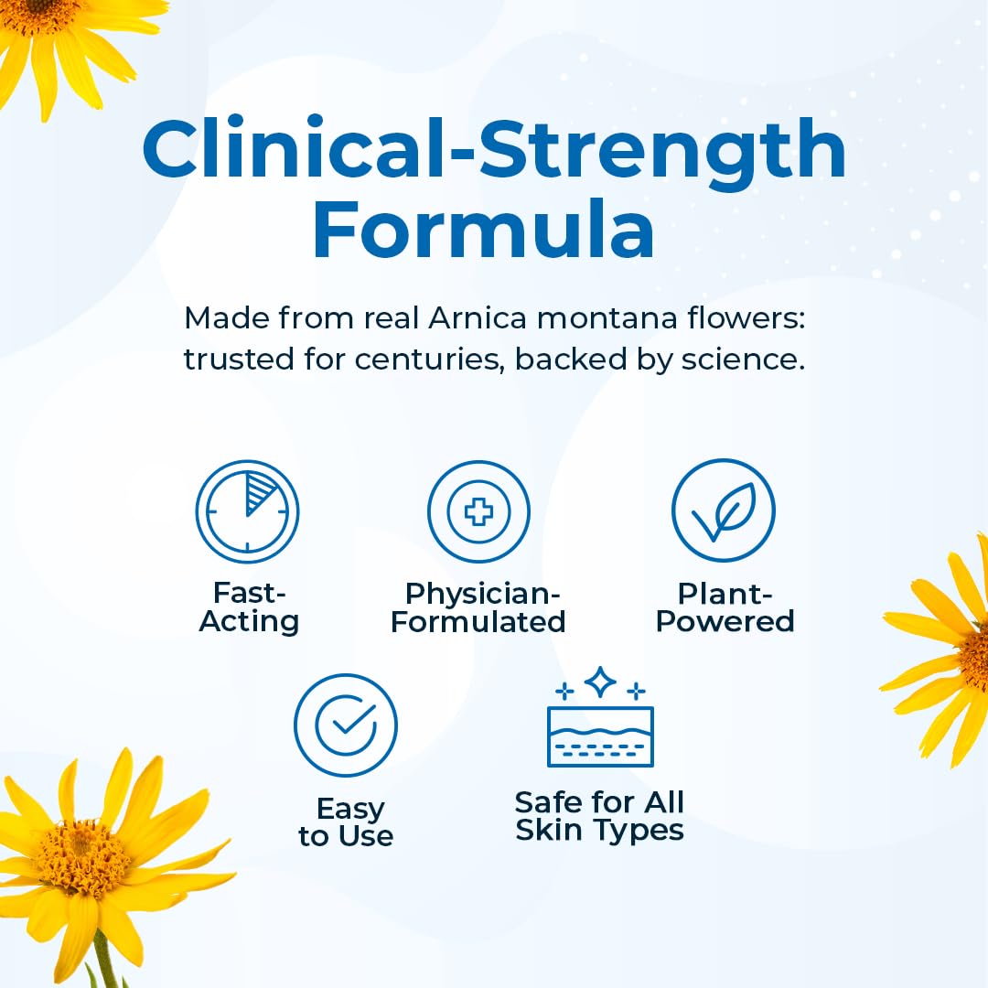 VitaMedica Arnica gel 3oz tube for topical bruising relief.