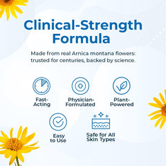VitaMedica Arnica gel 3oz tube for topical bruising relief.