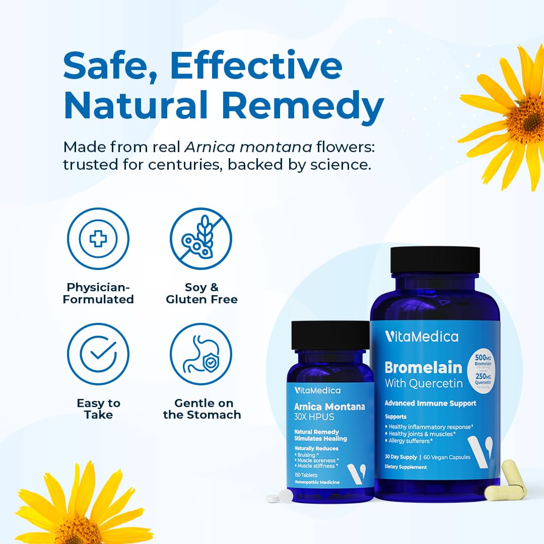 VitaMedica Bromelain 2400 GDU 500mg capsules deliver consistent enzymatic activity