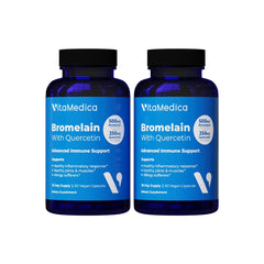 VitaMedica Bromelain-Quercetin bottle front for immune support.