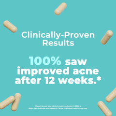 VitaMedica capsules in a glass bottle for convenient daily skin support.