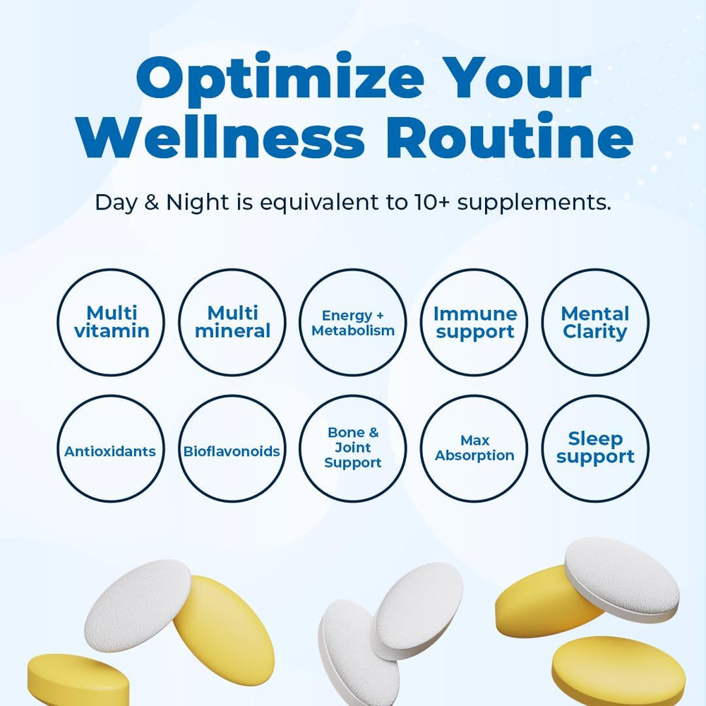 VitaMedica Day and Night evening routine setup promotes relaxation and recovery