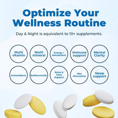 VitaMedica Day and Night evening routine setup promotes relaxation and recovery