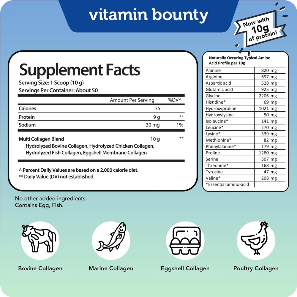 Vitamin Bounty collagen powder mixes easily to support joint comfort