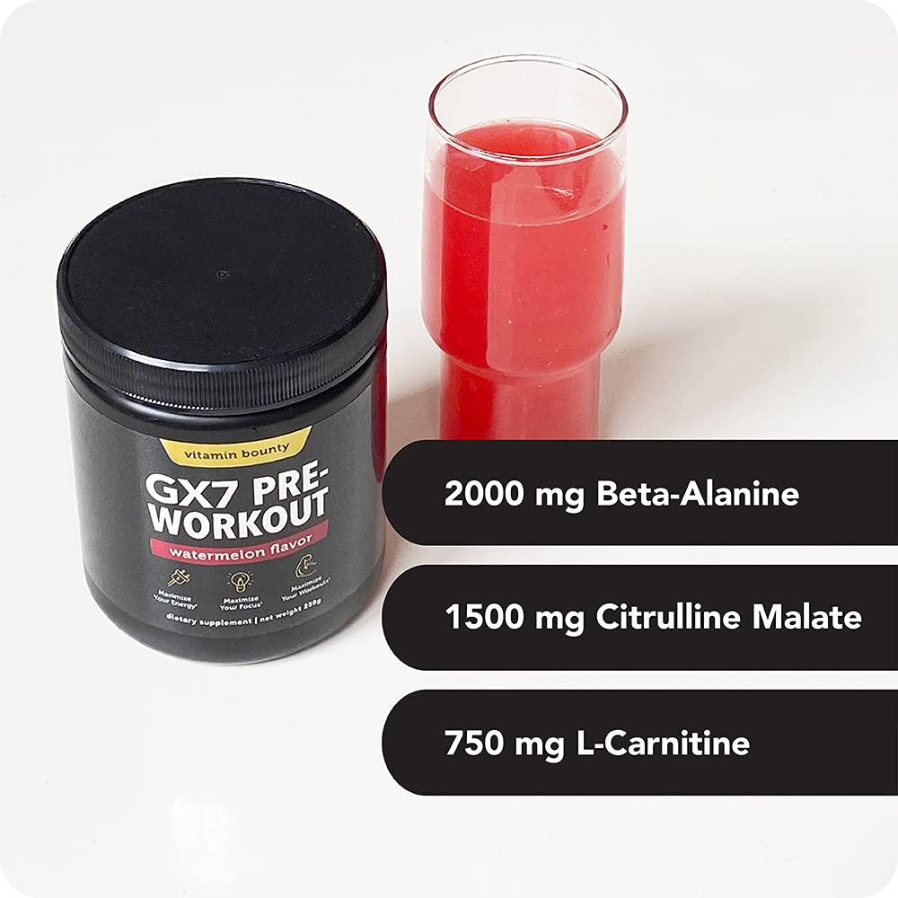 Vitamin Bounty GX7 powder texture demonstrates smooth dissolve without chalk