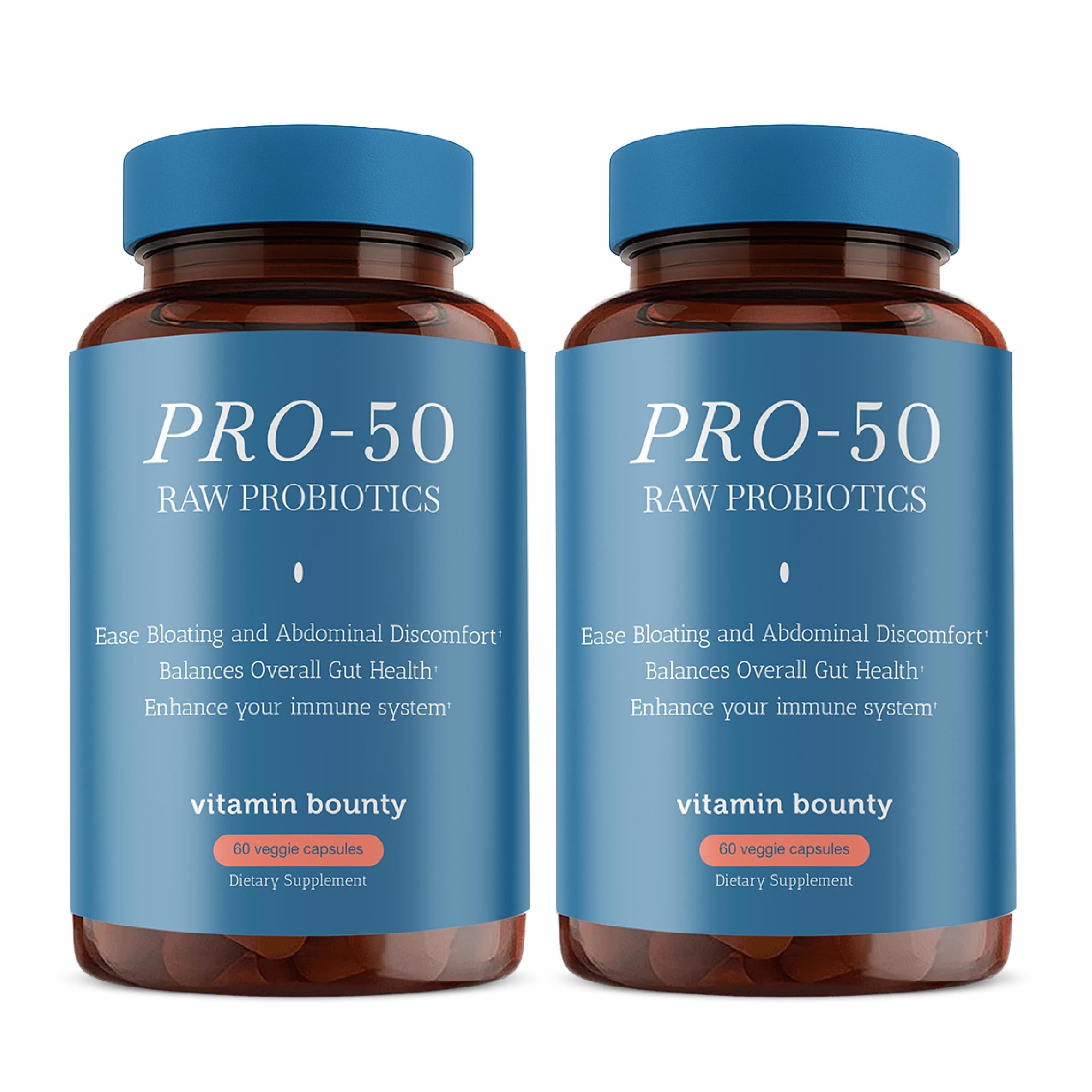 Vitamin Bounty Pro-50 bottle front showing brand and design for trust and quality