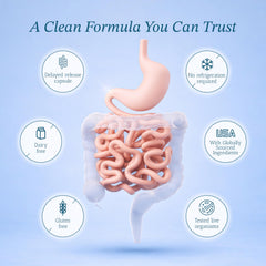 Vitamin Bounty Pro-50 delayed-release capsules designed for intestinal delivery