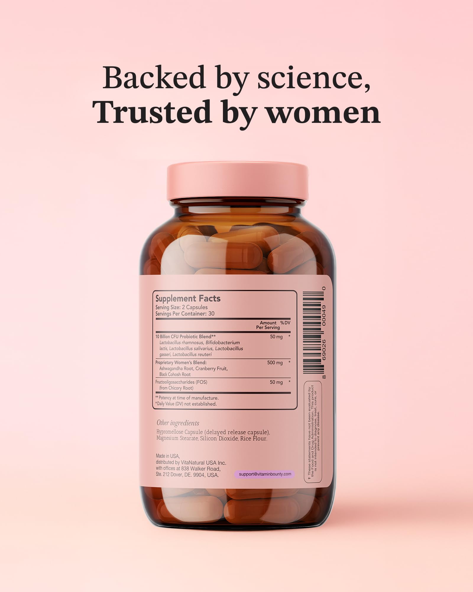 Two-pack packaging for Vitamin Bounty Women's Pro-Daily Probiotic.