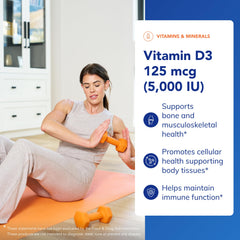 Pure Encapsulations Vitamin D3 capsules in bottle—easy daily routine.
