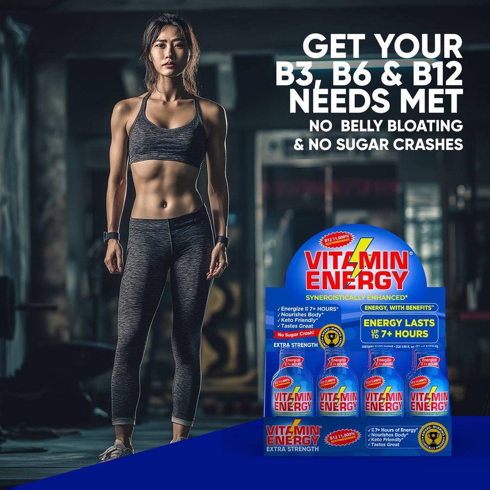 Vitamin Energy B12 shot travel case ready for workouts and commutes.