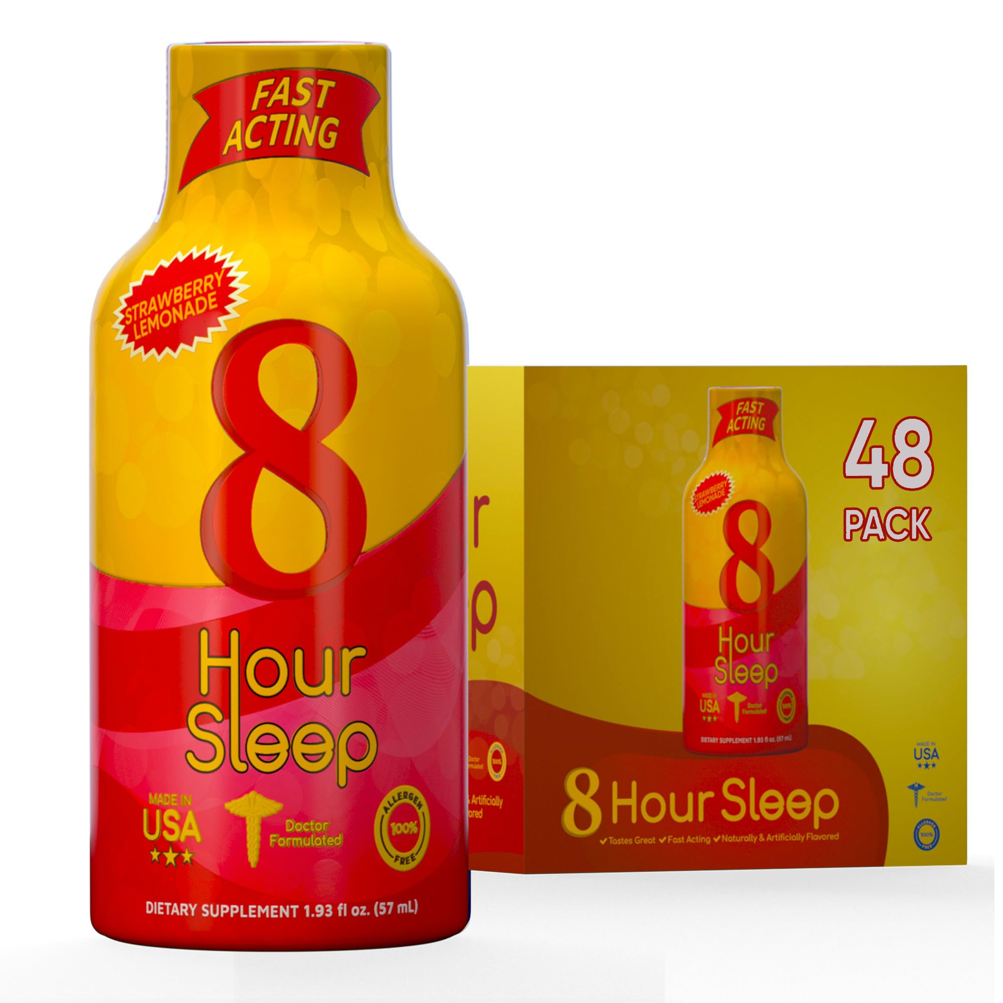 Vitamin Energy sleep shot bottle pour for nighttime relaxation