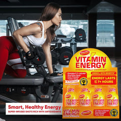 Vitamin Energy Immune+ orange burst 48-pack on display for family wellness