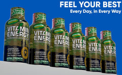 Packaging of Vitamin Energy Immune+ on a desk for on-the-go use