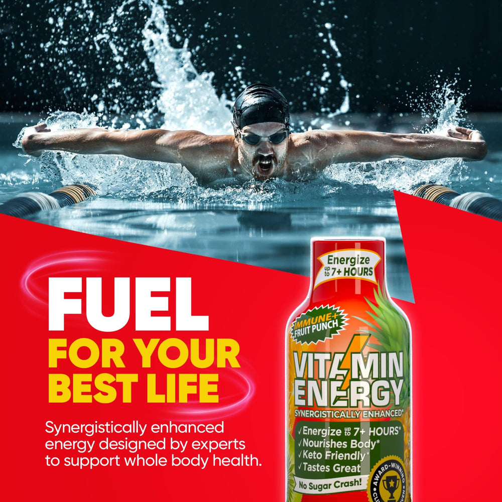 Vitamin Energy Immune+ Shot daily-use cup for convenient energy during workouts