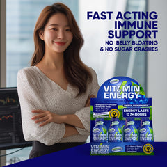 Green tea extract icon indicating natural energy support on the bottle