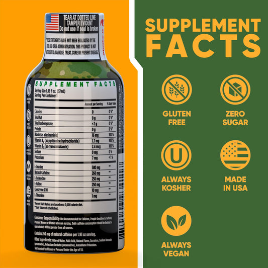 Vitamin Energy Immune+ orange pack highlighting convenient 12 pack