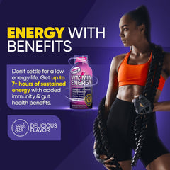 Vitamin Energy ImmunePlus ready-to-drink shot conveys convenient energy.