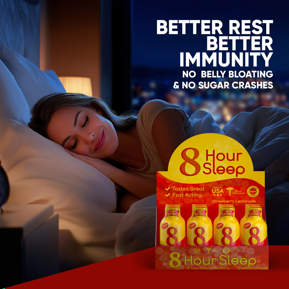 Vitamin Energy travel shot on plane emphasizes on-the-go sleep support