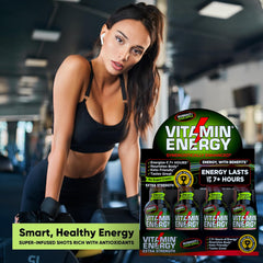 Vitamin Energy Workout+ Sour Apple compact bottle for portability