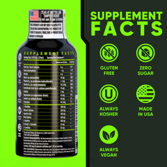 Vitamin Energy Workout+ Sour Apple pour highlights quick caffeine boost